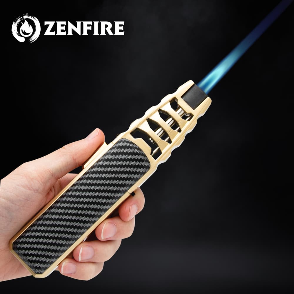 Full image of Zenfire Butane Torch Lighter on. image number 0